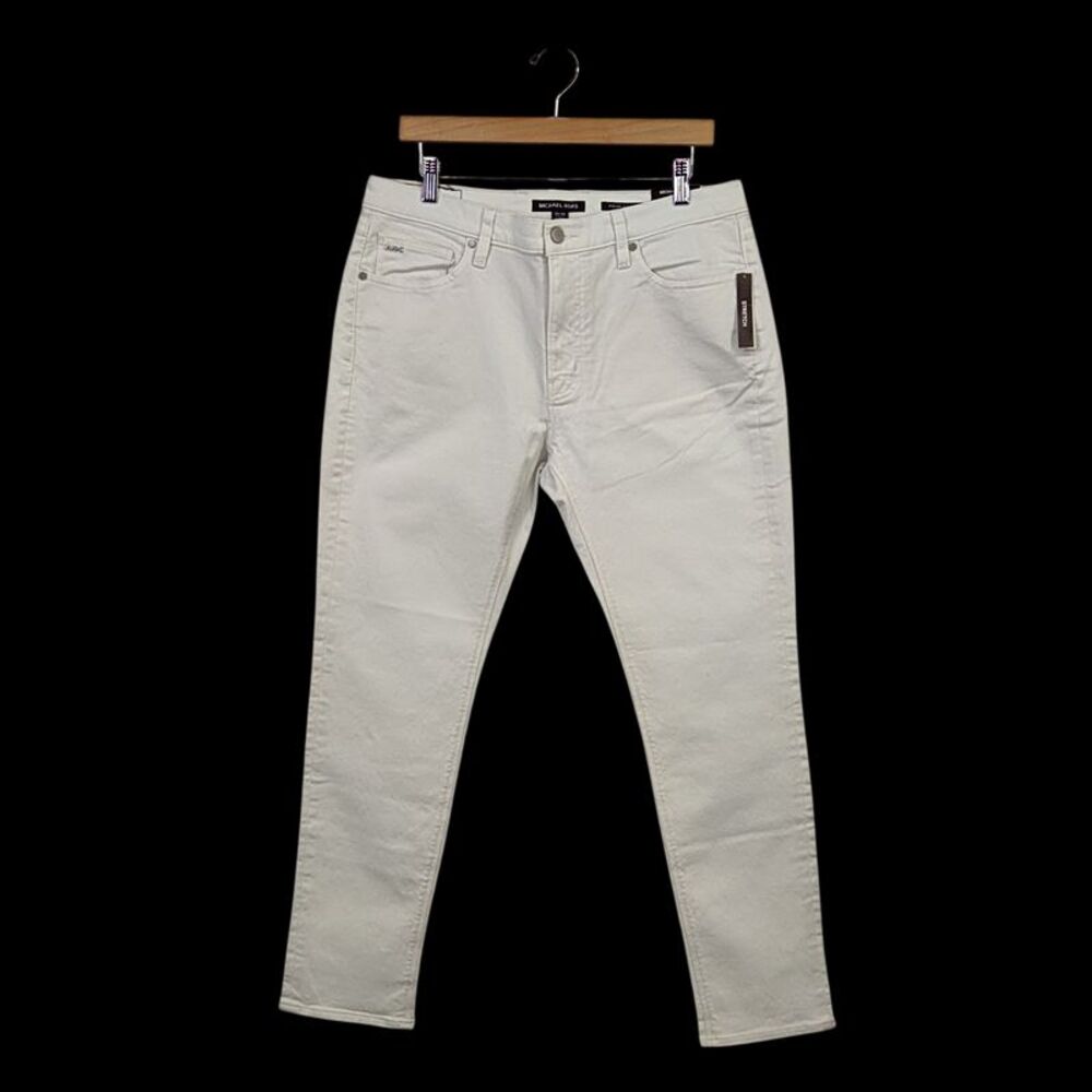 Michael Kors Women Slim-Fit Jeans White Pants 34/30